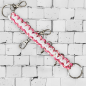Preview: Schleifenorganizer - Bow Organizer weiß/ Muster rot